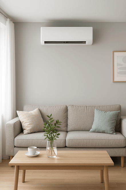 Klimatizace v obýváku